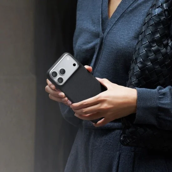 Pitaka Classic (Twill) Edge Case for iPhone 18 Pro Max - Black Grey